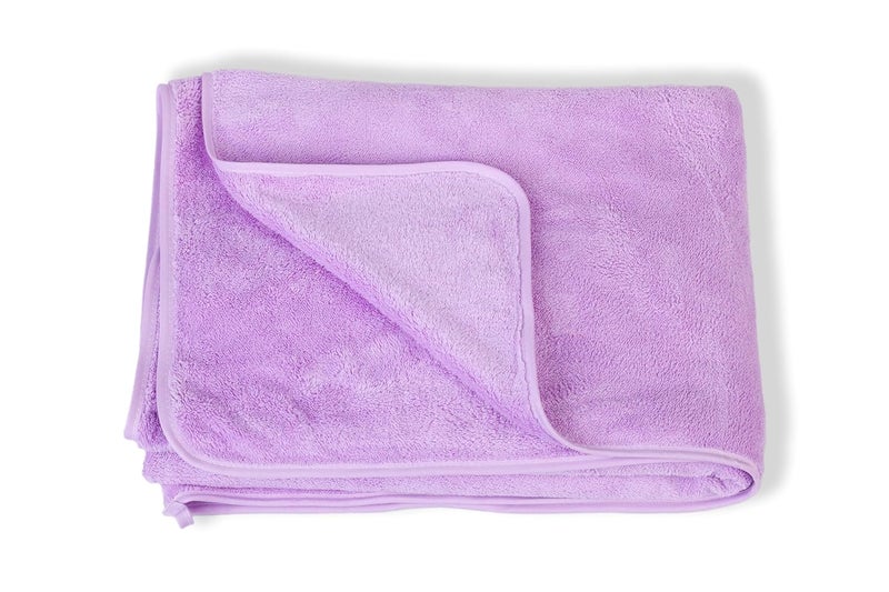 Glivary Microfiber 300 TC Large Bath Towels 70X140 Extra Soft Plush Quick Dry High Absorbency Large Size Towels For Bathing Puple Purple - Image 4