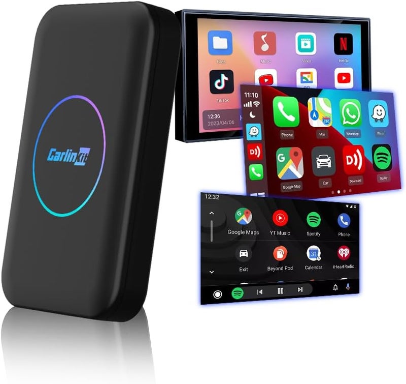 كار لينكيت Carlinkit Tbox LITE S (ترقية)، صندوق أندرويد ذكي فائق 4 في 1 مع إخراج HDMI وسعة 4+32 جيجابايت، يأتي مع متجر Google Play / Netflix / يوتيوب لنظام الترفيه في السيارة، معتمد من Google GMS - Image 1