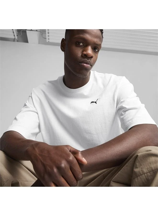 Puma PUMA White WARDROBE Essentials Oversized Tee Men for Men | Best Price UAE