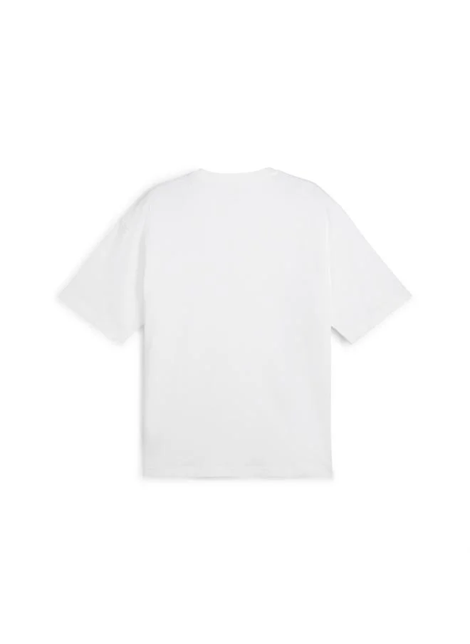 Puma PUMA White WARDROBE Essentials Oversized Tee Men for Men | Best Price UAE