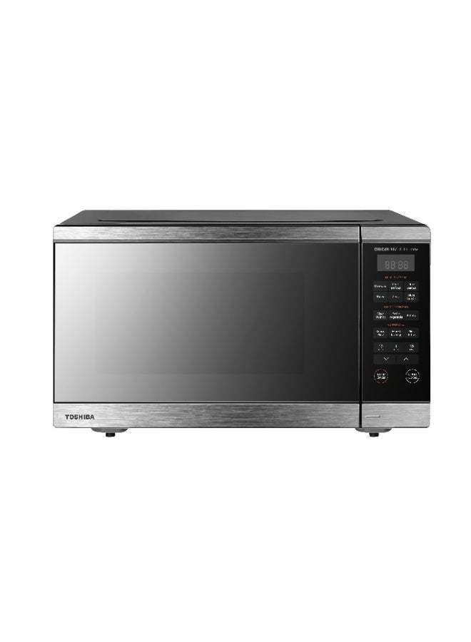 Toshiba Microwave ML3-EM36PFI(MB) ORIGIN INVERTER, SMART SENSOR COOK, 1200W MICROWAVE POWER OUTPUT, AUTO MENUS, 36 Liters,Silver Mirror 36 L 1900 W ML3-EM36PFI(MB) Silver - Image 1