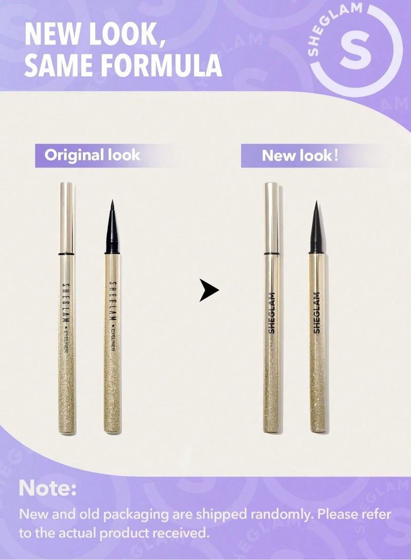 SHEGLAM Line & Definewaterproof Liquid Eyeliner Black - Image 5