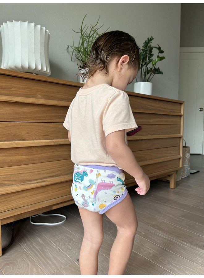 MooMoo Baby Absorbent Training Underwear 4 Packs Toddler Potty Training Pants For Boys And Girls-Cotton 2T - Image 5