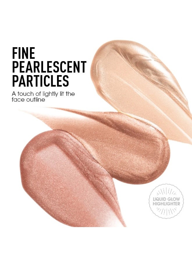 O.TWO.O O TWO O Liquid Highlighter Face Cheek Makeup Natural Radiant Glow Shimmer Illuminator Long Lasting Lightweight Blendable Golden Pink Bronze - Image 3