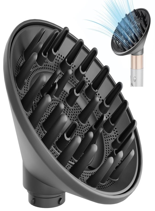 SWAZVAC Hair Diffuser Curl Attachment for Dyson Airwrap, HS01 HS05 Models, Wave Mode,Grey - Image 1