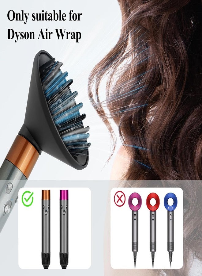 SWAZVAC Hair Diffuser Curl Attachment for Dyson Airwrap, HS01 HS05 Models, Wave Mode,Grey - Image 4