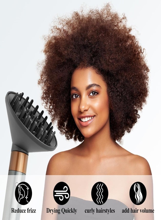 SWAZVAC Hair Diffuser Curl Attachment for Dyson Airwrap, HS01 HS05 Models, Wave Mode,Grey - Image 5