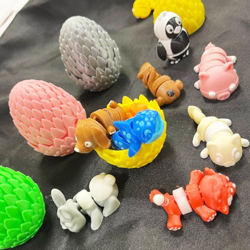 WOL 3D 3D Printed Mystery Egg (Pack of 2) Filled with Surprise Vinglit Toy Inside – Unique Gift for Kids – Fun, Colorful, and Reusable. Pack of 2 Mystery Eggs and 2 Free Vinglit Toys. - Image 5
