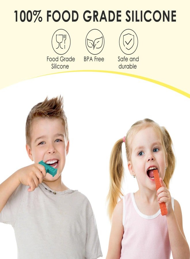 ERKOON 5 Pack Sensory Chew Toys for Autistic Children, Silicone Chewy Tubes Teething Tubes for Autism, ADHD, SPD, Chewies with Special Needs, Oral Motor Chewy Tool for Sensory Kids - Image 4