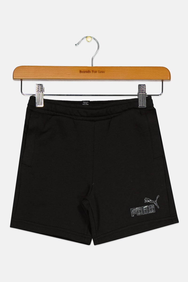PUMA Kids Boy Sportswear Fit Running Shorts, Black  - Image 1