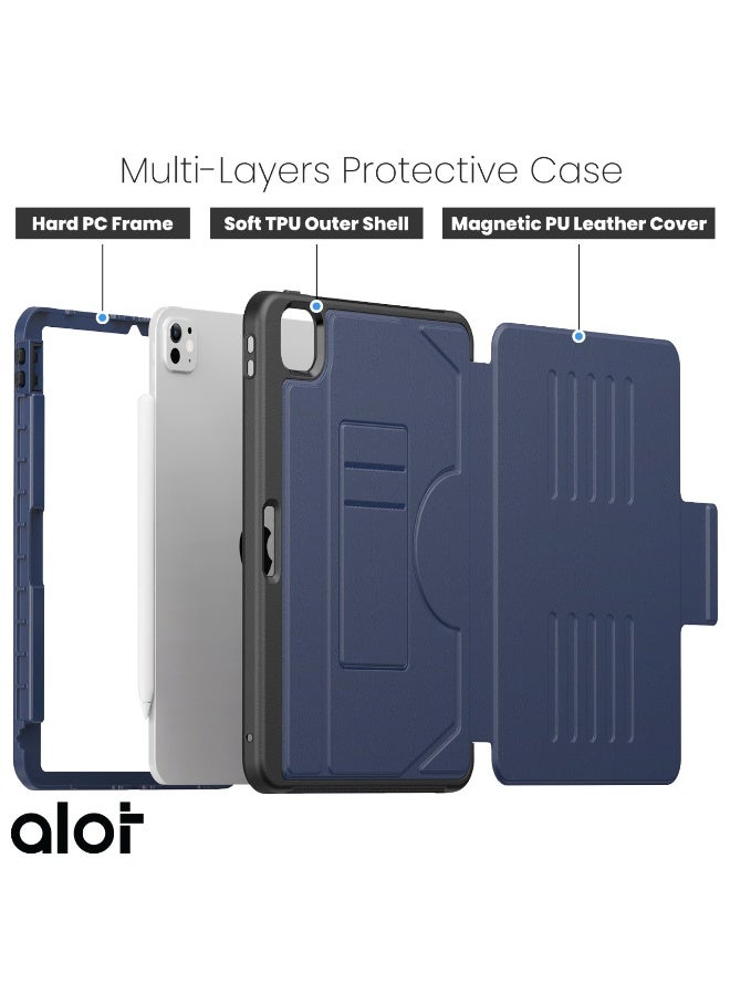ALot Magnetic iPad Case for iPad 9th Gen (10.2-inch) - Multi-Functional Cover with Thermoline Protection & 5 Magnetic Securing Rings - Image 2