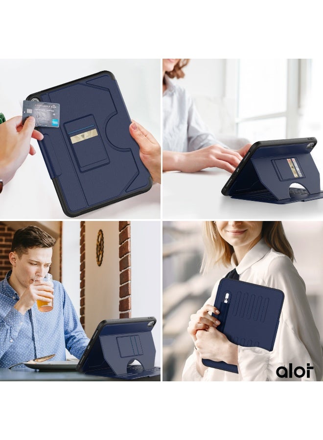 ALot Magnetic iPad Case for iPad 9th Gen (10.2-inch) - Multi-Functional Cover with Thermoline Protection & 5 Magnetic Securing Rings - Image 5