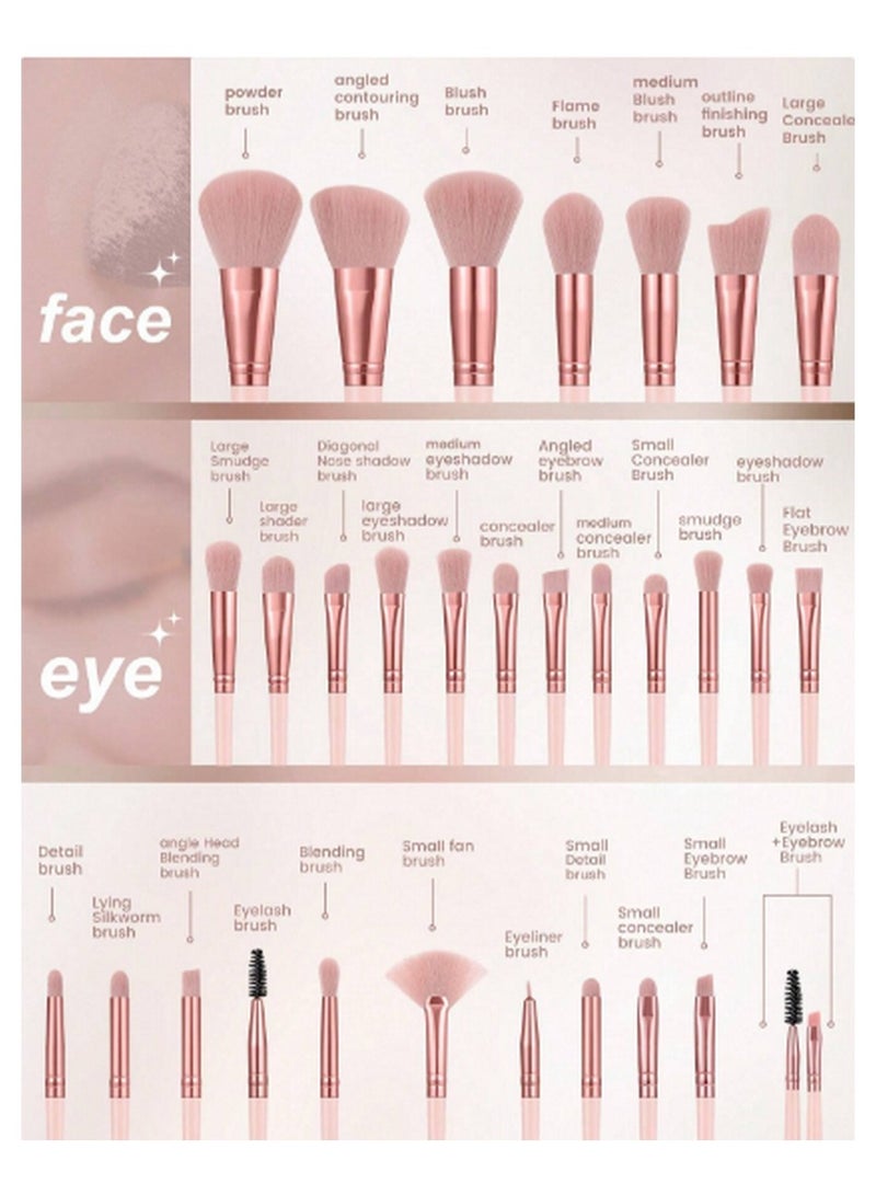 Generic 71-Piece Professional Makeup Brush & Sponge Set – Complete Beauty Kit for Flawless Application  - Image 2
