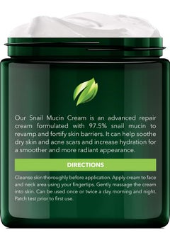 NEW YORK BIOLOGY THE ULTIMATE COSMECEUTICALS New York Biology 97.5% Korean Snail Mucin Moisturizer - Face Cream 4 Fl Oz - 100 g - Face Moisturizer for Dry Skin - Skin Care Moisturizing and Hydrating Facial Moisturizer  - Image 2