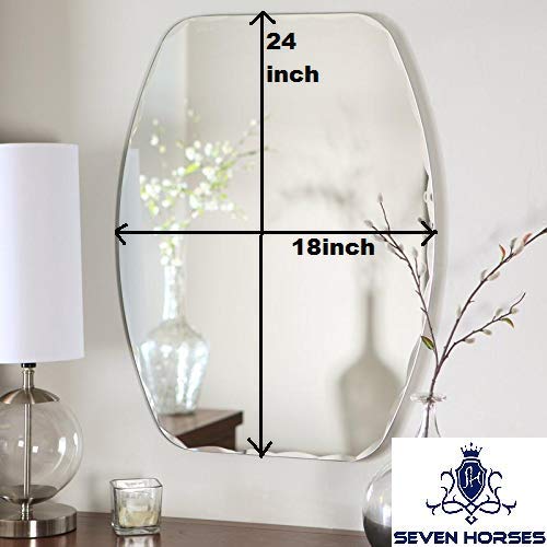 SEVEN HORSES Wall Mount Mirror Glass_white_18 x 24 - Image 2