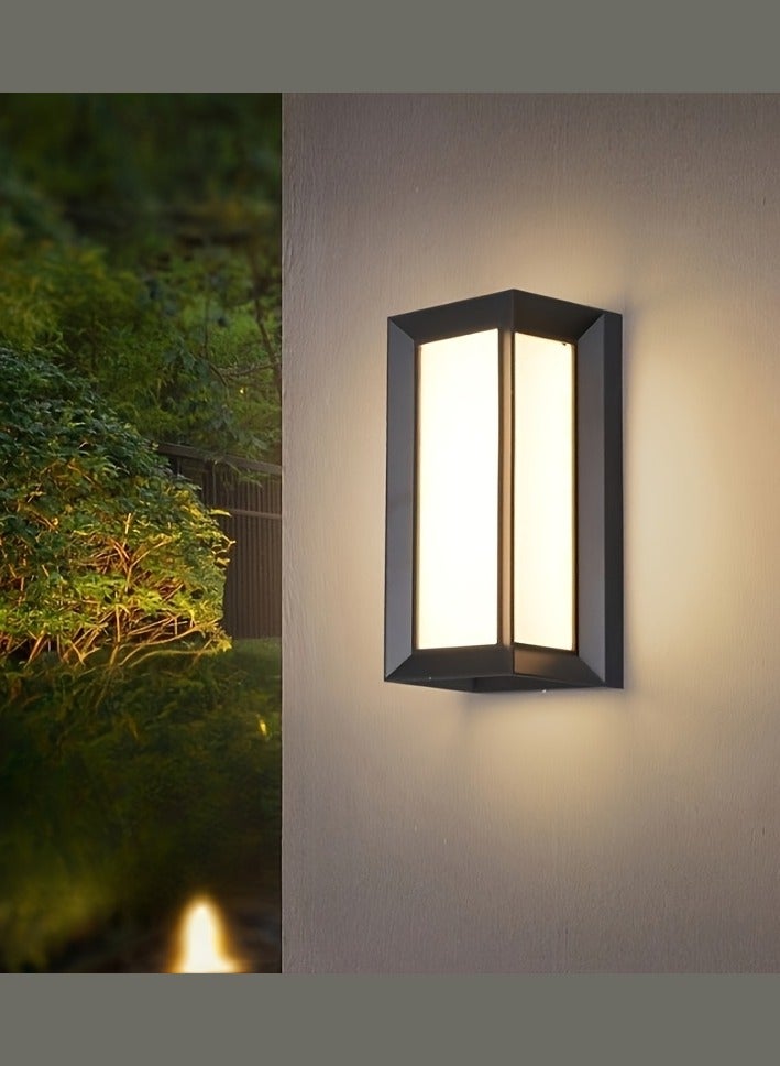 Vmax Modern LED Outdoor Wall Light, 18W Waterproof Exterior Wall Lamp with 3 Color Modes (3000K/4000K/6500K) | IP65 Weather Resistant, Rustproof, Bright 1920LM Wall Sconce for Porch, Garden, Garage & Home - Image 5