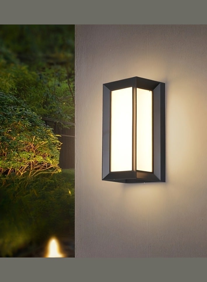 Vmax Modern LED Outdoor Wall Light, 18W Waterproof Exterior Wall Lamp with 3 Color Modes (3000K/4000K/6500K) | IP65 Weather Resistant, Rustproof, Bright 1920LM Wall Sconce for Porch, Garden, Garage & Home - Image 3