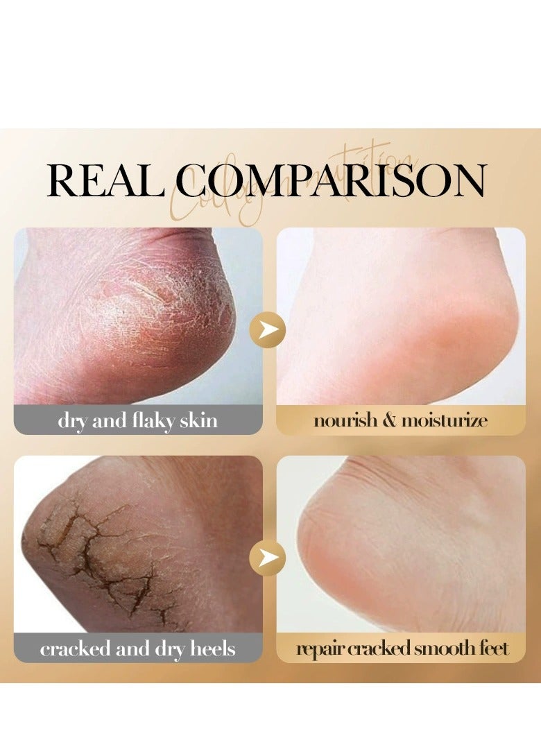 SADOER Collagen Anti Wrinkle Foot Cream, Nourishing Whitening Moisturizing Skin Care Cream, Fast Absorbing Anti Ageing Foot Cream, Smooth And Soft Skin Crack Repair Cream To Remove Wrinkles Darkness - Image 4