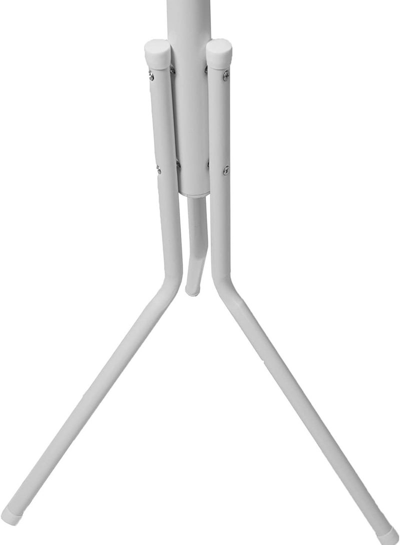 DubaiGallery Coat Stands Coat Racks Large Hanger with Shoe Rack Standing Metal Coat Rack Hat Hanger 6 Hook Space Saving Umbrella Tree Stand Multi-Purpose Coat Umbrella Stand hat Shoe Rack Metal - Image 3