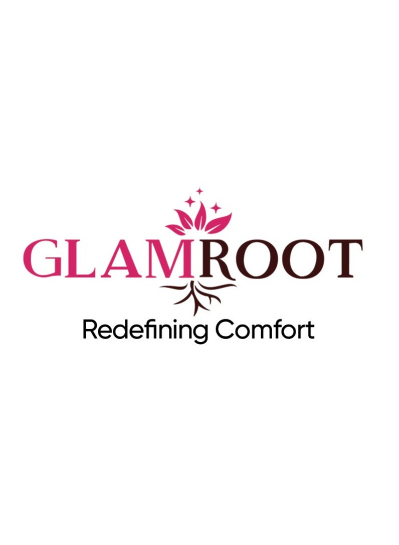 Glamroot حمالة صدر نسائية من GLAMROOT بدون درزات مبطنة من الحرير الجليدي مع إغلاق بخطاف خلفي، مقاس واحد، بيج - Image 5