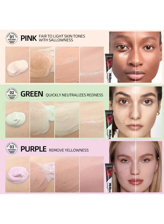 FEBBLE Color-Changing Hydrating Primer Moisturizing and Oil Control Makeup - Image 4