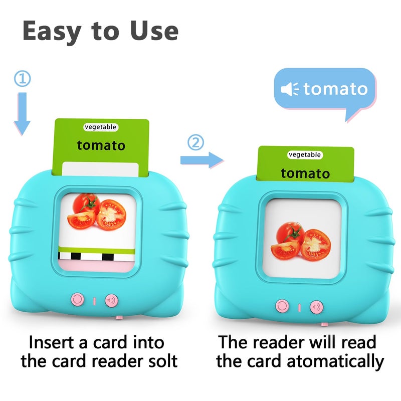 Lapare Talking Flash Cards Toys for Toddlers 2 3 4 5 6 Learn ABC Letters Numbers 0100PhrasesObjects Adjectives and More Dolch Sight Words 280 Cards with 560 WordsPhrases - Image 3
