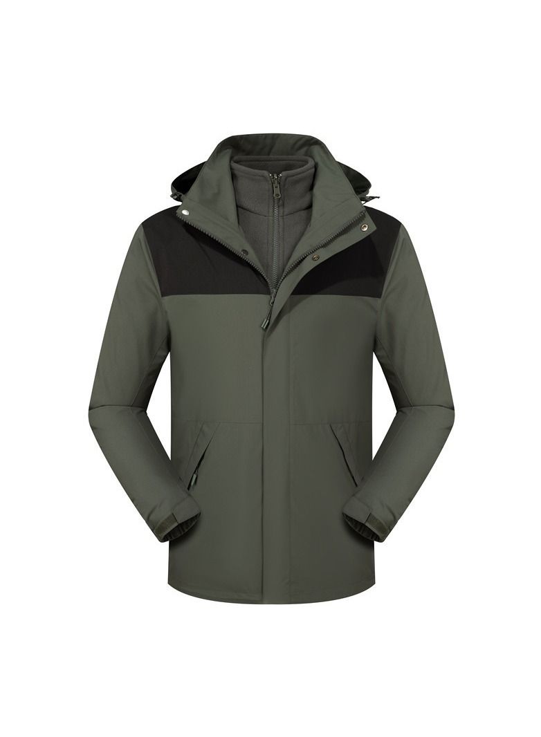 Loquat Three-in-one Detachable Two-piece Hood Waterproof Overcoat  - Image 1