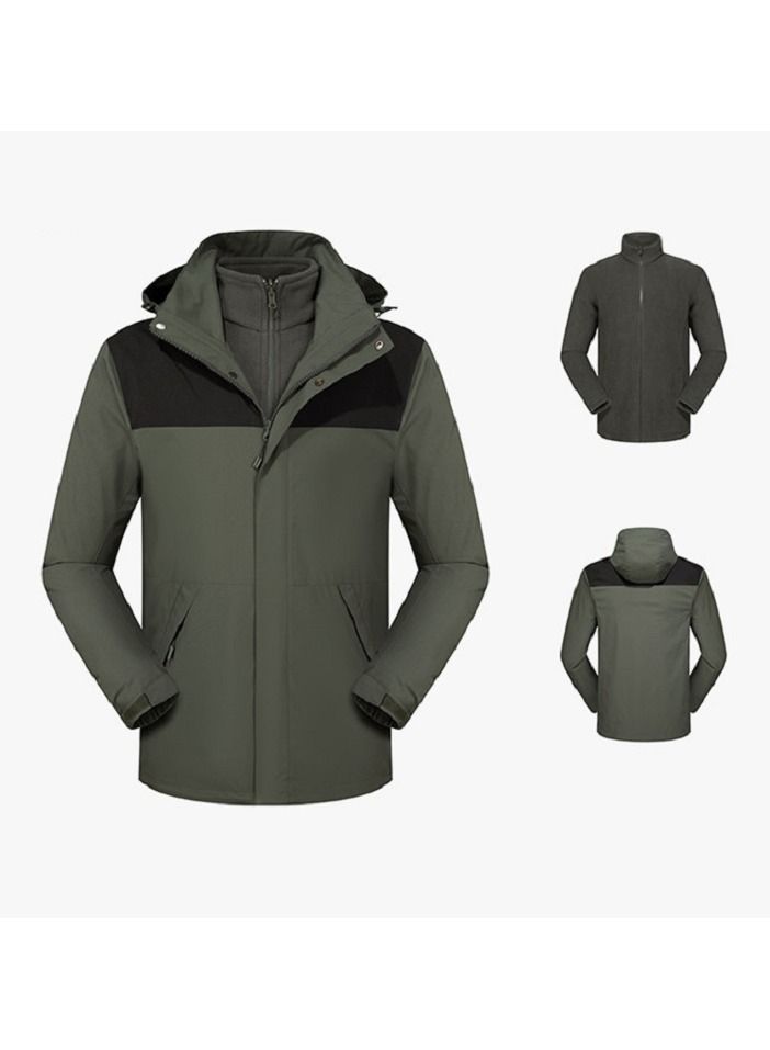 Loquat Three-in-one Detachable Two-piece Hood Waterproof Overcoat  - Image 2