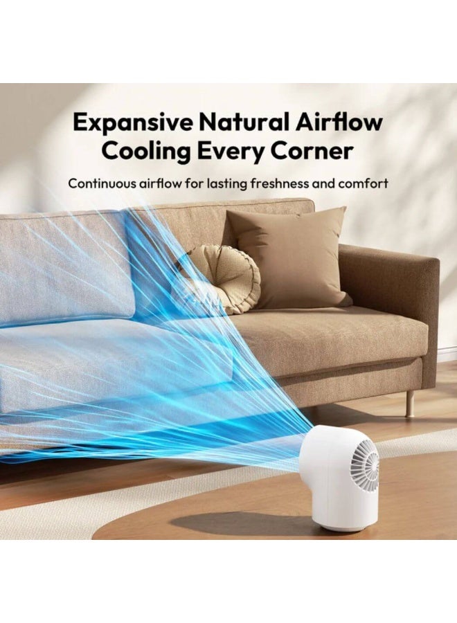 أيكولي مروحة طاولة Aecooly CHIC عالية السرعة قابلة لإعادة الشحن مع 100 سرعة وشاشة LED وبطارية 8000 مللي أمبير - Image 3