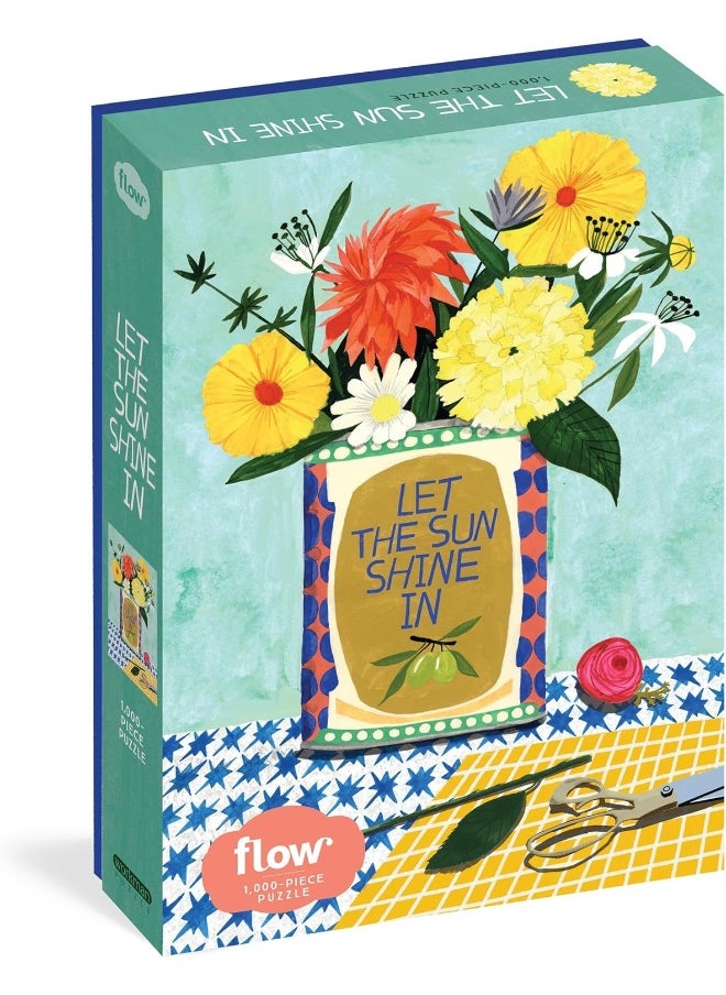 Let the Sun Shine In 1,000-Piece Puzzle: (Flow) for Adults Families Picture Quote Mindfulness Game Gift Jigsaw 26 3/8” x 18 7/8”  - Image 1