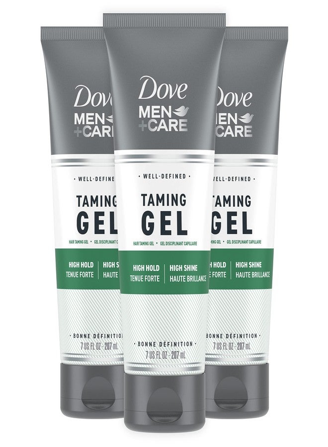 Dove Men+Care DOVE MEN + CARE Styling Gel 3 count Hair Taming Gel for a Strong Hold Hair Styling Product for Thicker and Healthier Looking Hair 7 oz - Image 1