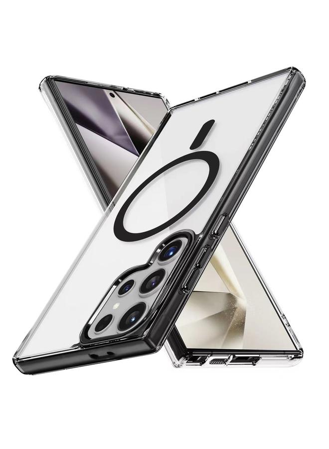 S-TOP Case For Samsung Galaxy S24 Ultra 5G Ice Color Magnetic Series TPU Hybrid Acrylic Magsafe Phone Case - Image 1