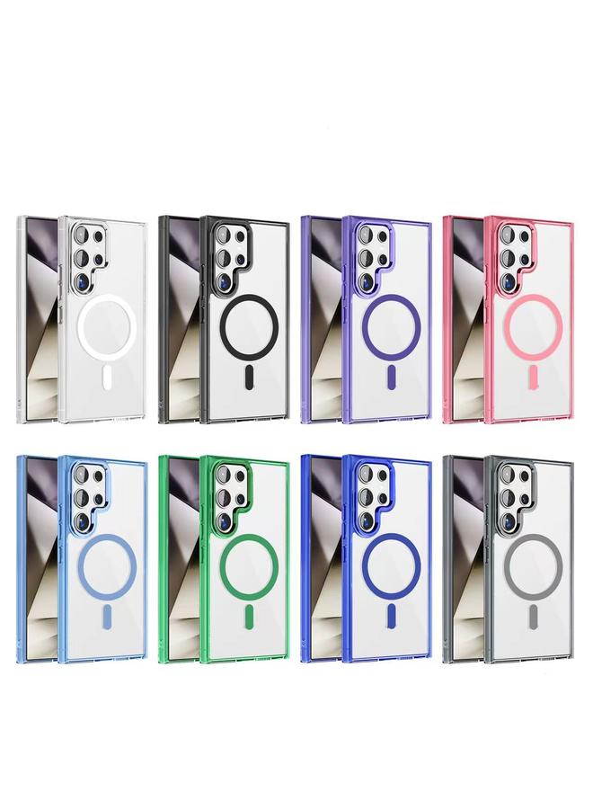 S-TOP Case For Samsung Galaxy S24 Ultra 5G Ice Color Magnetic Series TPU Hybrid Acrylic Magsafe Phone Case - Image 2