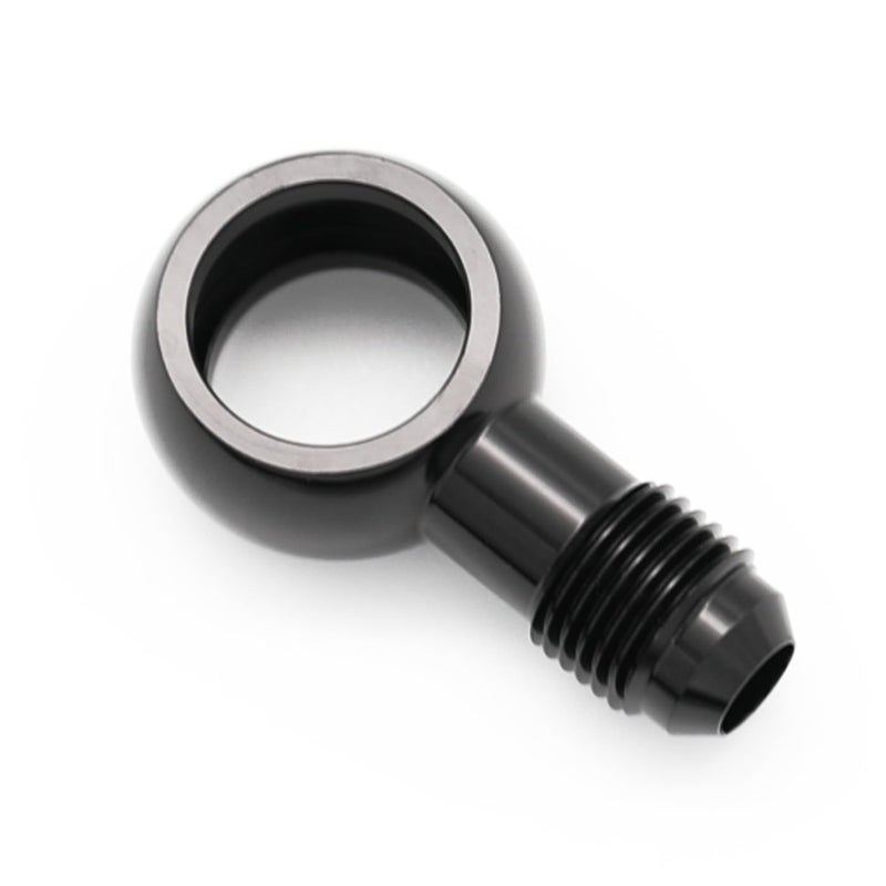 KRD PERFORMANCE Black Aluminum Fuel Banjo fitting M18 185mm ID Banjo hole to 6AN 916x18 UNF Male Flare Adapter Designed for Bosch 044 Fuel Pump - Image 2