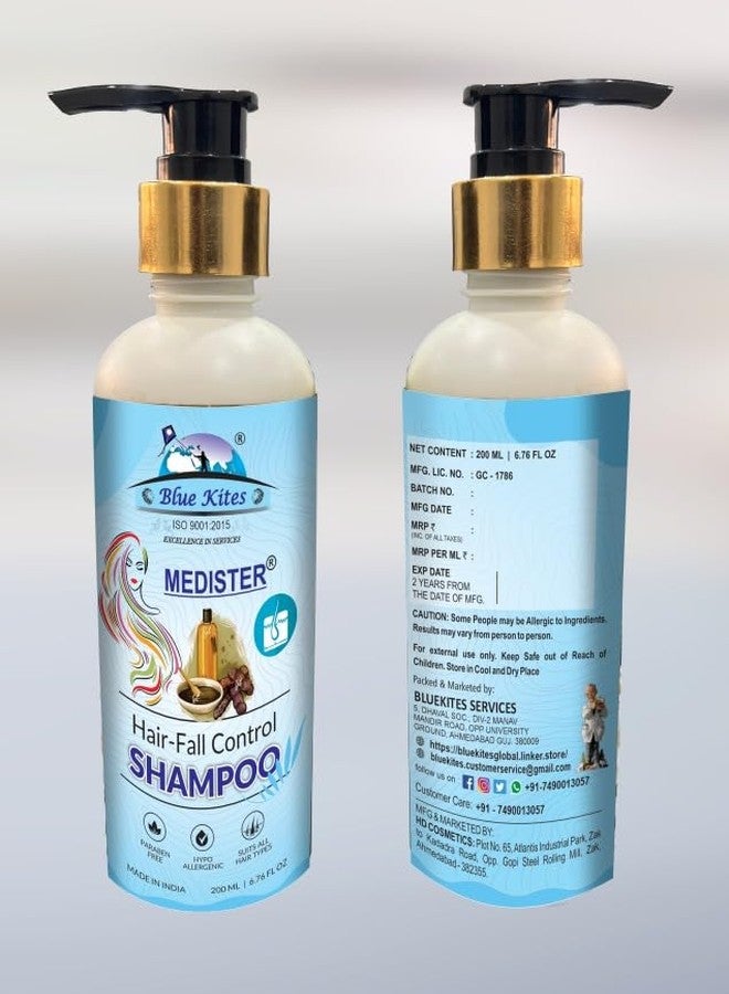 Bluekites Medister Shikakai Bhringraj hair shampoo 200ml pack of 2 - Image 2