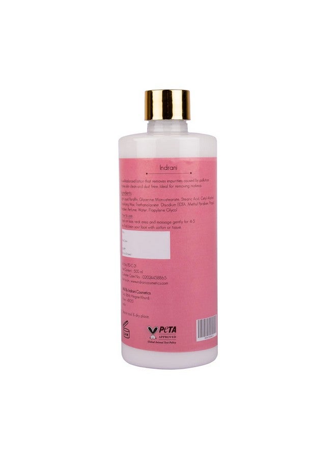 Indrani Cosmetics حليب تنظيف إندرانى روز 500 مل - Image 2