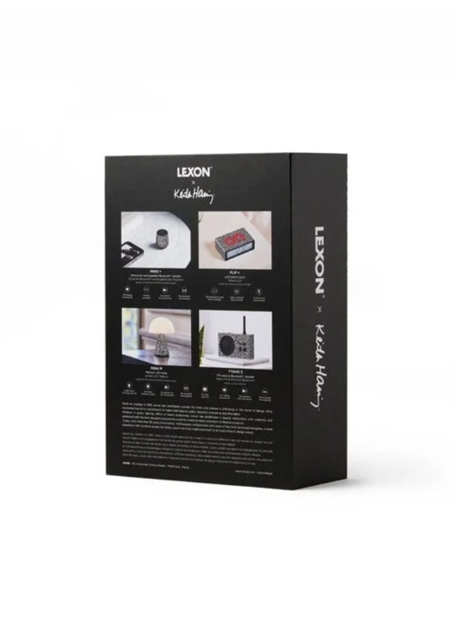 LEXON Gift Set X Keith Haring - Love (Mino+ Speaker, Mina M LED Lamp, Flip+ Alarm Clock, & Tykho 3 Fm Radio & Speaker)