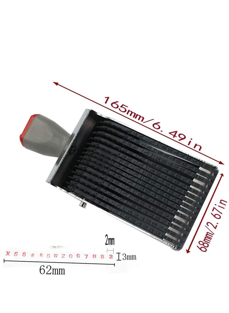 Y&D DIY Numbering Stamp, Date 14 Digits Roller 10 & 26 Alphabet Rolling Personalized English Number Symbol Address  - Image 5
