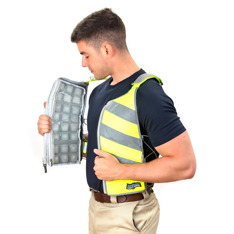 FlexiFreeze Professional Series Ice Vest HiVis Yellow