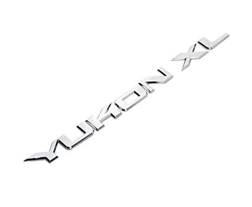 Aimoll 2X Yukon XL Liftgate/Door Letter Nameplate Emblem SUV HD Badge Sport Replacement for Yukon (Chrome) - Image 5
