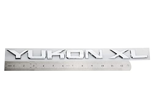 Aimoll 2X Yukon XL Liftgate/Door Letter Nameplate Emblem SUV HD Badge Sport Replacement for Yukon (Chrome) - Image 2
