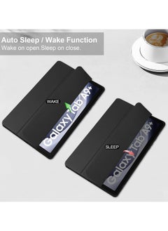 VKL Hybrid Slim Case with Pen Holder for Samsung Galaxy Tab A9 Plus 11 Inch 2023 Model (SM-X210/X216/X218) Clear Transparent Back Shell Auto Wake/Sleep, Black  - Image 2