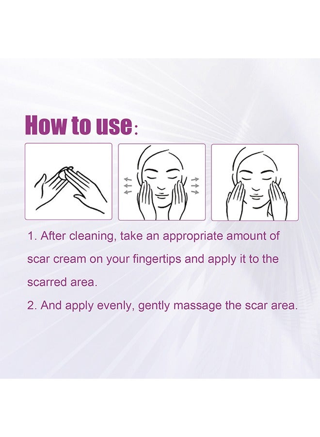 أوهو كريم الندبات تتلاشى كريم إصلاح الندبات الجراحية ، تفتيح الندوب الجراحية ، إصلاح البشرة الناعم ، 50 جم - Image 3