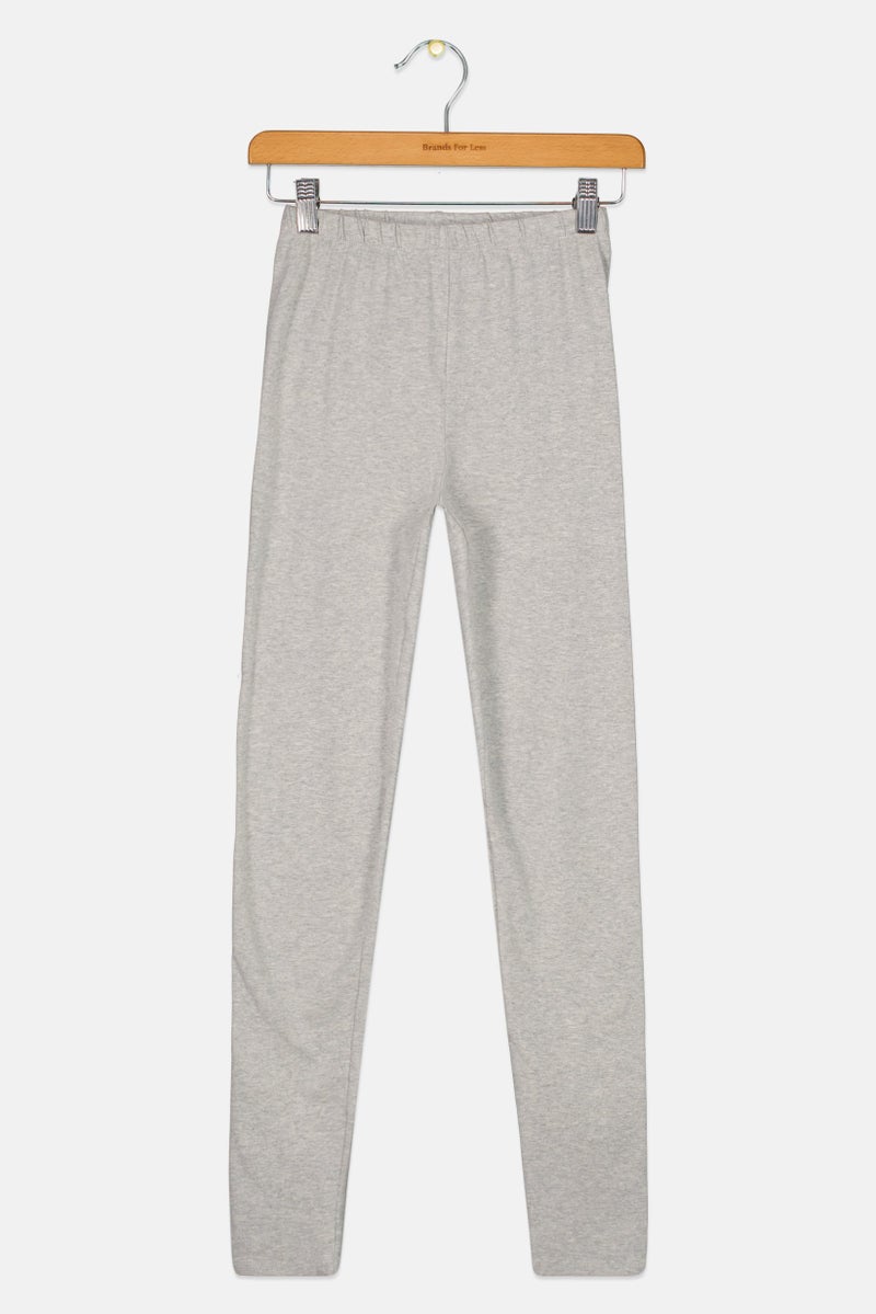 GAP Kids Girl Heather Pull On Leggings, Grey Heather - Image 3