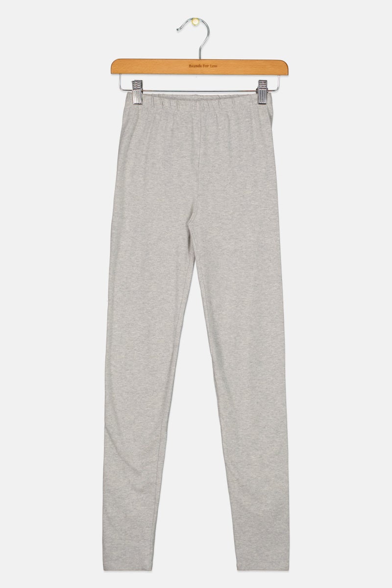 GAP Kids Girl Heather Pull On Leggings, Grey Heather - Image 2