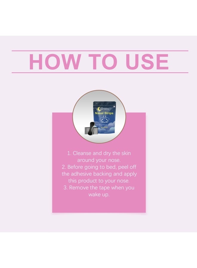 LANISKA 30 Pcs Nasal Strips for Snoring Extra Strength Nose Strips for Breathing with Strong Adhesion Sweat Resistant Design for All Day Use Improves Sleep and Workout Performance Black - Image 5