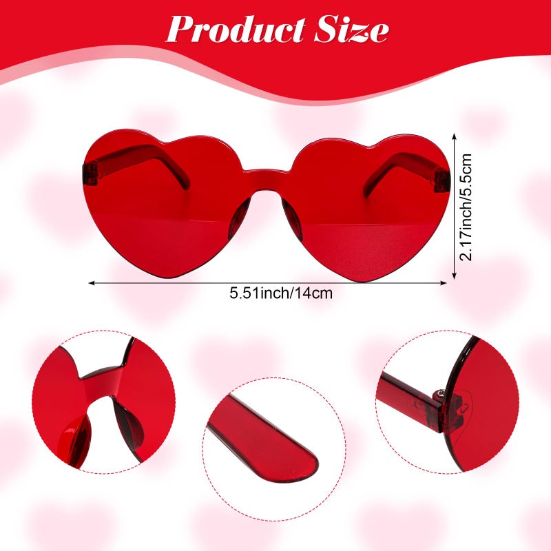 Heliltd Heart Tulle Skirt with Sunglasses Set for Girls White Black Heart Tulle Tutus Skirt with Lining for Valentine's Day(Black) - Image 5