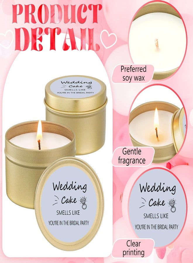 Conelist 8 Pcs Bridesmaid Proposal Gifts Smells Like You're in The Bridal Party Candles Bridesmaid Gifts Natural Soy Wax Candles for Bridesmaid Best Friends Wedding Gifts (Grey Blue,Elegant) - Image 3