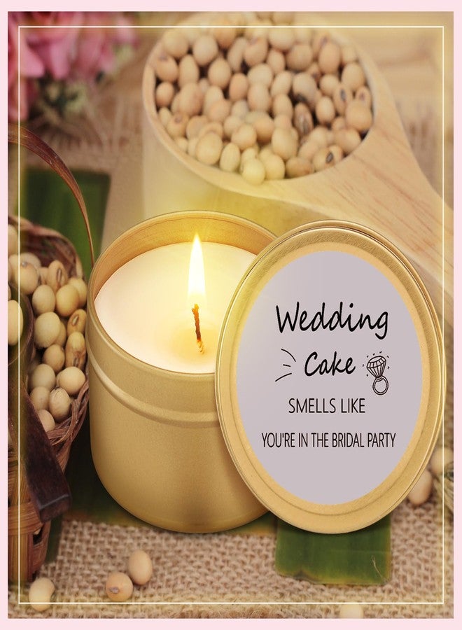 Conelist 8 Pcs Bridesmaid Proposal Gifts Smells Like You're in The Bridal Party Candles Bridesmaid Gifts Natural Soy Wax Candles for Bridesmaid Best Friends Wedding Gifts (Grey Blue,Elegant) - Image 5