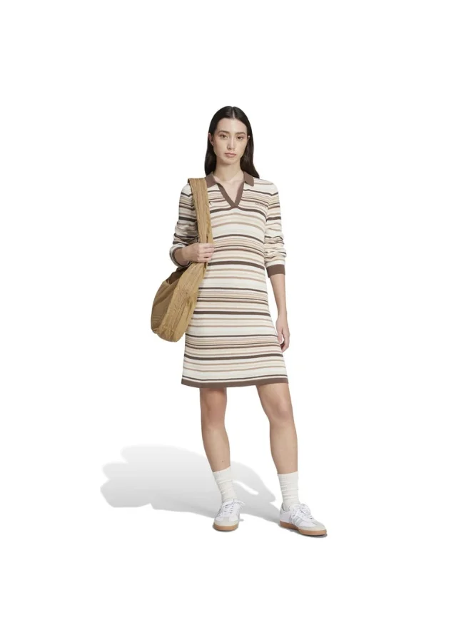 Adidas POLO DRESS Brown Originals Women SKIRTS / DRESSES